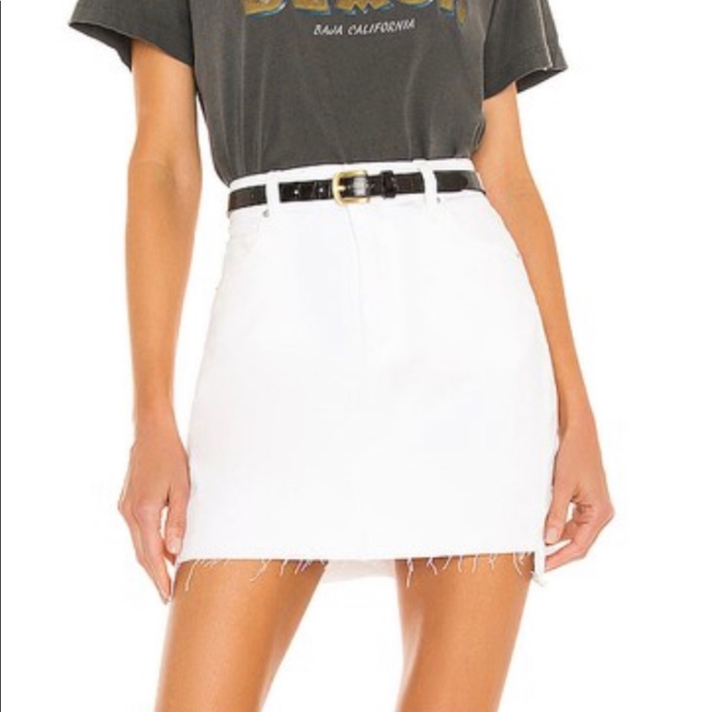 Paige viper denim skirt